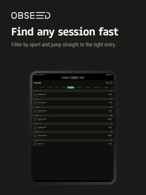Aktivitäten filtern – iPad 13″
