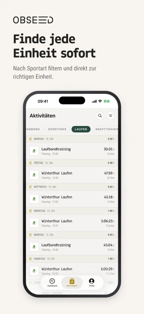 Aktivitäten filtern – iPhone 6,3″