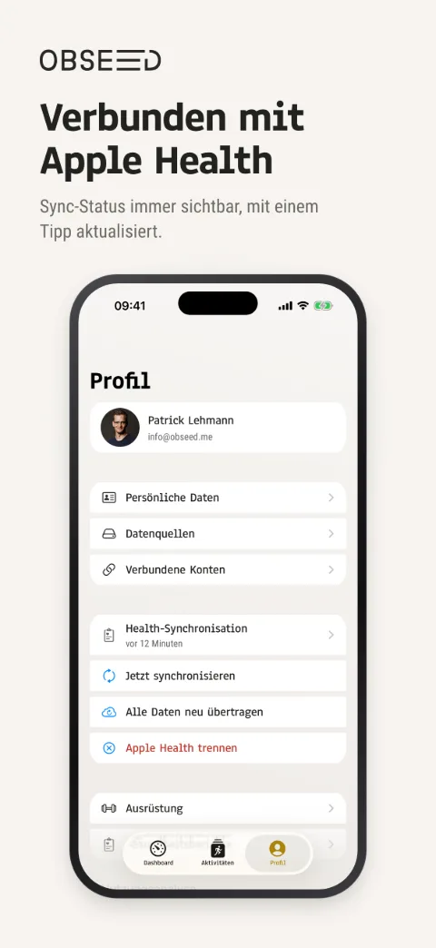 Profil & Health Sync – iPhone 6,3″