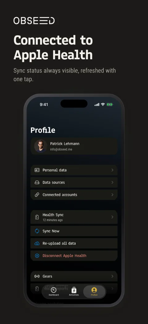 Profil & Health Sync – iPhone 6,3″