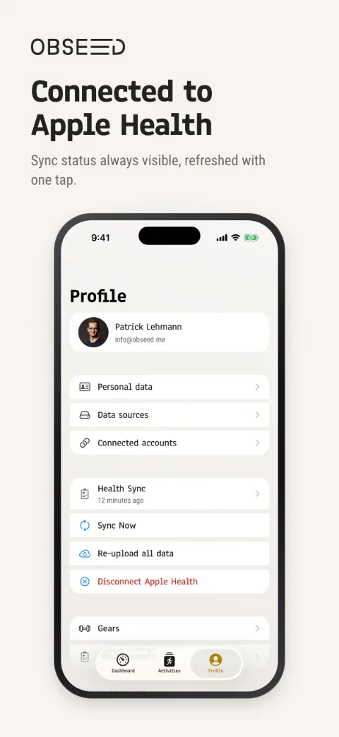 Profil & Health Sync – iPhone 6,3″