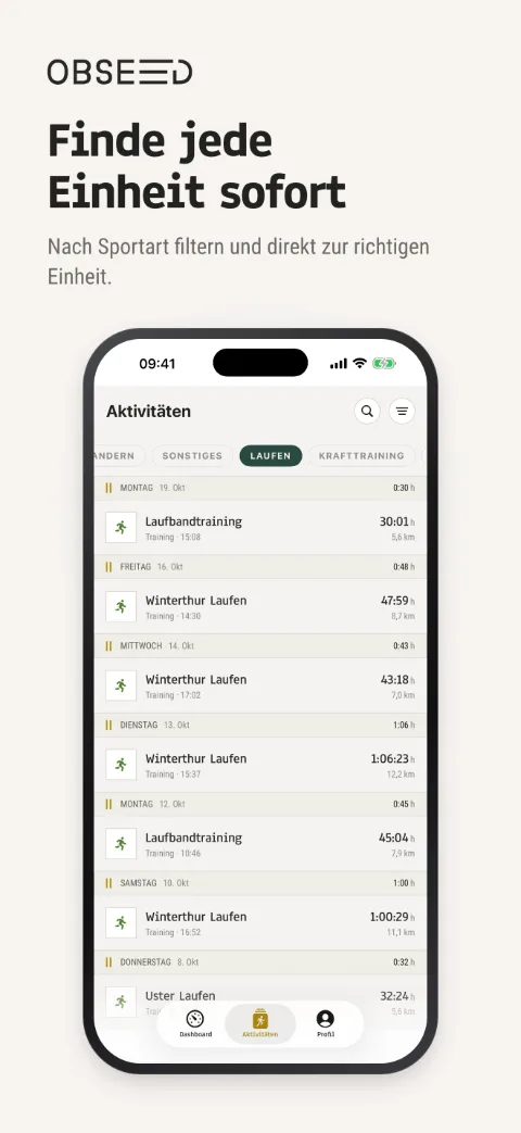 Aktivitäten filtern – iPhone 6,9″
