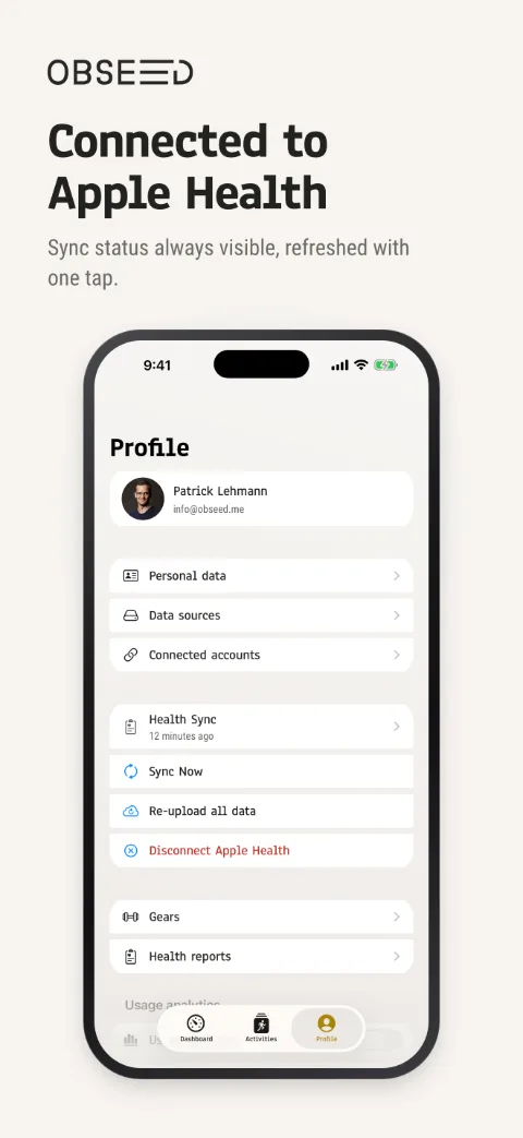 Profil & Health Sync – iPhone 6,9″